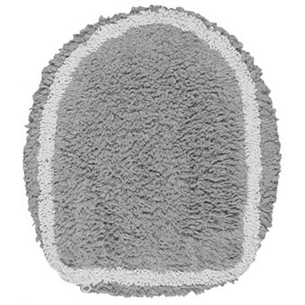 Allure Collection Cotton Toilet Lid Cover 18x18, Toilet Seat Cover, Elastic Fit, Machine Washable