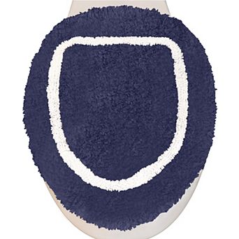 Allure Collection Cotton Toilet Lid Cover 18x18, Toilet Seat Cover, Elastic Fit, Machine Washable