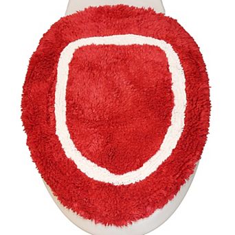 Allure Collection Cotton Toilet Lid Cover 18x18, Toilet Seat Cover, Elastic Fit, Machine Washable