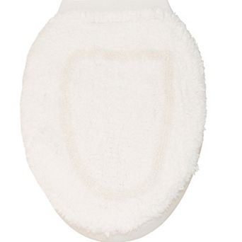 Allure Collection Cotton Toilet Lid Cover 18x18, Toilet Seat Cover, Elastic Fit, Machine Washable