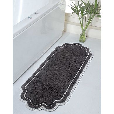 Allure Collection Cotton Bathroom Runner Rug 21x54, Soft Non-Slip Long Mat, Quick Dry, Machine Wash