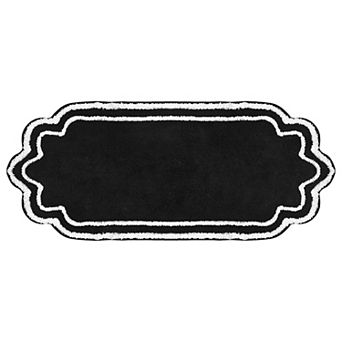 Allure Collection Cotton Bathroom Runner Rug 21x54, Soft Non-Slip Long Mat, Quick Dry, Machine Wash