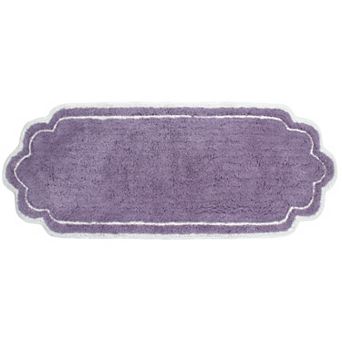 Allure Collection Cotton Bathroom Runner Rug 21x54, Soft Non-Slip Long Mat, Quick Dry, Machine Wash