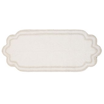 Allure Collection Cotton Bathroom Runner Rug 21x54, Soft Non-Slip Long Mat, Quick Dry, Machine Wash