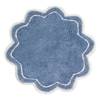 Allure Collection Cotton Round Bath Rug 30", Soft & Absorbent Bathroom Mat, Non-Slip, Machine Wash