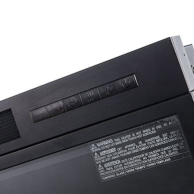 iHomeadore 36" Black Insert Adjustable Electric Fireplace with Remote and LED Flame