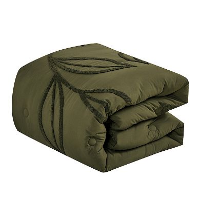ESCA Green Chenille Comforter Set