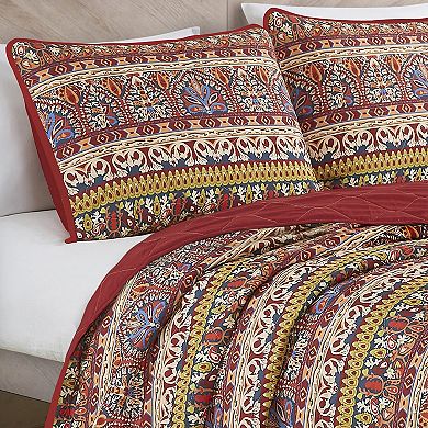 ESCA Pink Floral Comforter Set