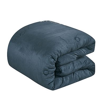 ESCA Navy Velvet Comforter Set