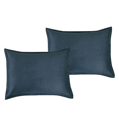 ESCA Navy Velvet Comforter Set