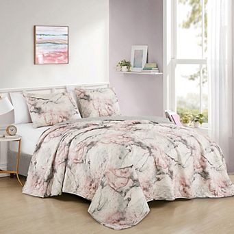 ESCA Grey Floral Comforter Set