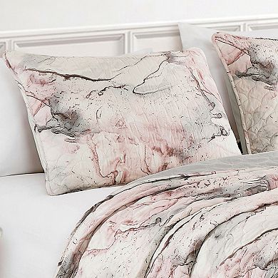 ESCA Grey Floral Comforter Set