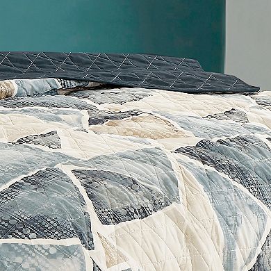 ESCA Purple Floral Comforter Set