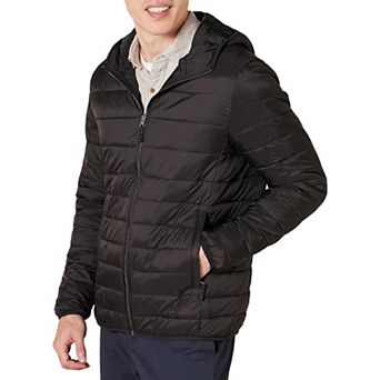 Men’s Hooded Water-Resistant Packable Puffer