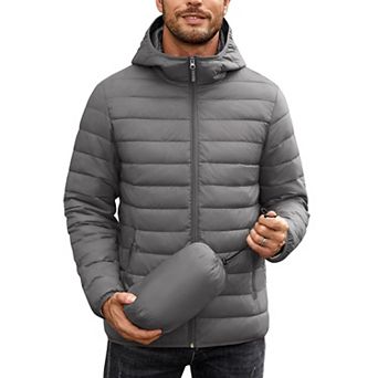 Men’s Hooded Packable Down Jacket for Winter