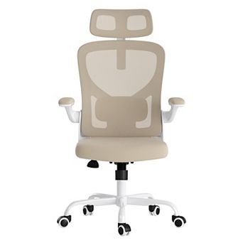 High Back Office Chair with Headrest, Armrests and Adjustable Lumbar Support