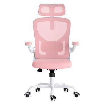 High Back Office Chair with Headrest, Armrests and Adjustable Lumbar Support