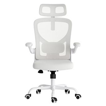 High Back Office Chair with Headrest, Armrests and Adjustable Lumbar Support