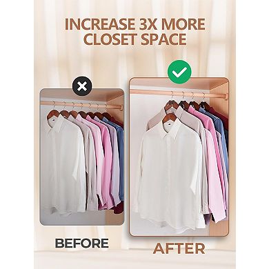 HOUSE DAY Space Saving Hanger Hooks Connector 60 Pack
