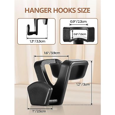 HOUSE DAY Space Saving Hanger Hooks Connector 60 Pack