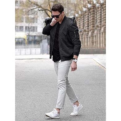 Men’s Lightweight Windbreaker Bomber Jacket
