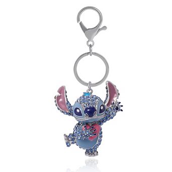 Disney Stitch Crystal Pavé Bag Charm Keychain Officially Licensed