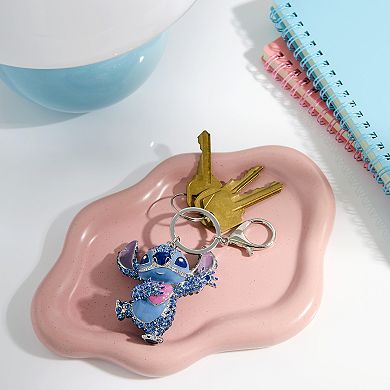 Disney Stitch Crystal Pavé Bag Charm Keychain Officially Licensed