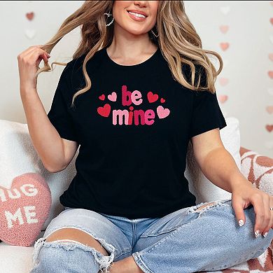 Be Mine Knit Print - Women's Short Sleeve Graphic T-Shirt