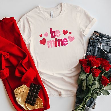 Be Mine Knit Print - Women's Short Sleeve Graphic T-Shirt