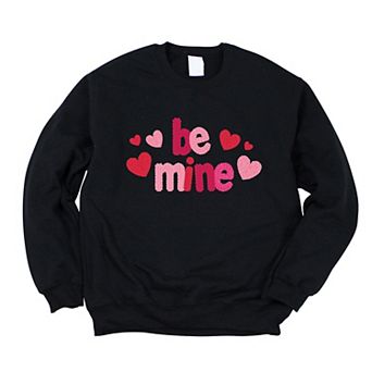 Be Mine Knit Print - Women's Graphic Sweatshirt