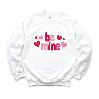 Be Mine Knit Print - Women's Graphic Sweatshirt