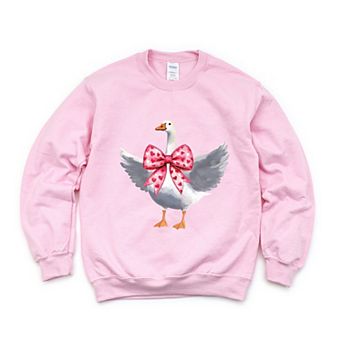 Valentine Goose Coquette - Women's Graphic Sweatshirt