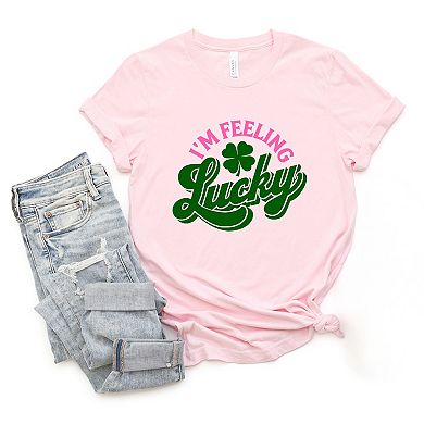 I'm Feeling Lucky Colorful - Women's Short Sleeve Graphic T-Shirt