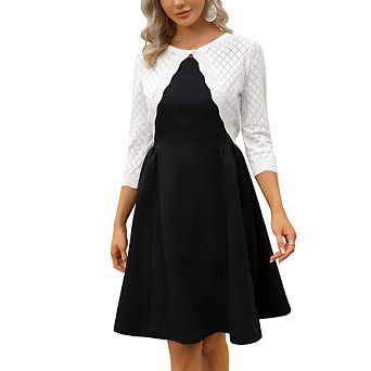 Women's Cropped Knit Cardigan Asymmetric Hem with 3/4 Sleeve Open Closure Jacket