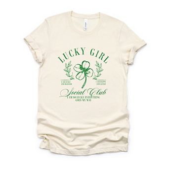 Lucky Girl Social Club Clover - Women's Short Sleeve Graphic T-Shirt