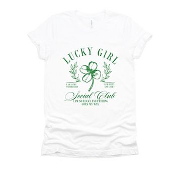 Lucky Girl Social Club Clover - Women's Short Sleeve Graphic T-Shirt