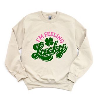 I'm Feeling Lucky Colorful - Women's Graphic Sweatshirt