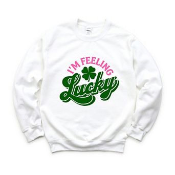 I'm Feeling Lucky Colorful - Women's Graphic Sweatshirt