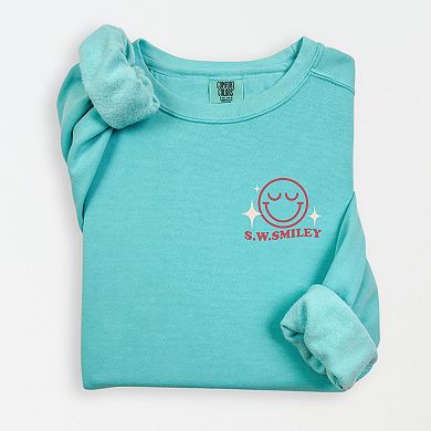 S.W.Smiley Celebrate The Little Wins - Women's Lightweight Garment Dyed Sweatshirt