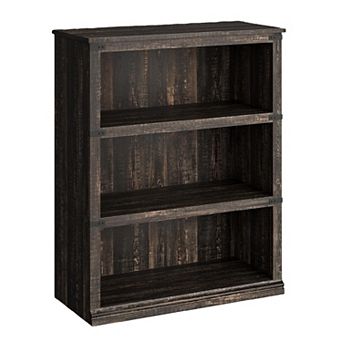 Wooden 3 tier Bookcase - Farmhouse Floor Standing Display Storage Shelves