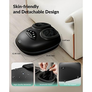 Snailax Foot Massage Machine Shiatsu - Kneading & Compression for Blood Circulation