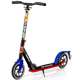 Hurtle Foldable Kick Scooter with Alloy Deck - Graffiti