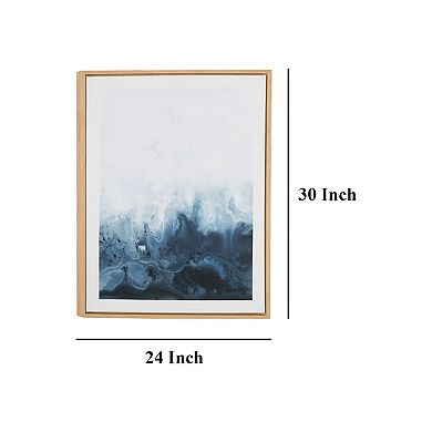 Holine 2 Piece Wall Art Set, 24x30, Blue and White Abstract Canvas