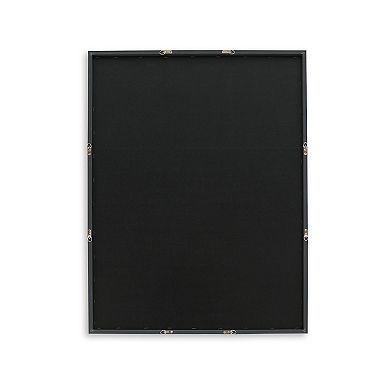 Aldrich Wall Art, 30x40, Acrylic Front, Framed Brown and White Print