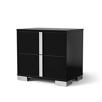Suni Nightstand, Wood with UV Finish, 2 Drawers
