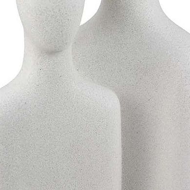 Nito Decorative Figurine, 2 Bust Silhouettes Resin Body