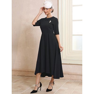 formal vintage dresses A-line Blue Off-the-shoulder Long Prom Dresses Vintage Lace Formal Dresses  Evening Gowns SED036 main image 1