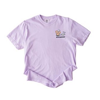 S.W.Smiley Life Is Better Cereal - Women's Garment Dyed Graphic T-Shirt