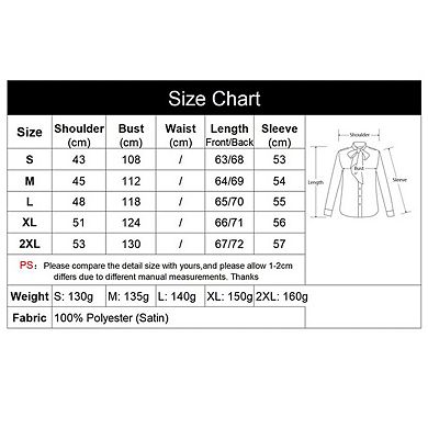 Womens Long Sleeve Collar Button Down Elegant Shirt Blouse