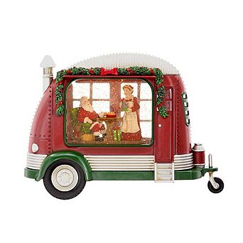 Christmas Camper With Mr And Mrs Santa Tea Time Led Lights